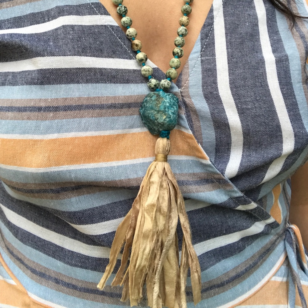 Handmade 108 Bead Intuition Mala Necklace - Picture 3 of 8